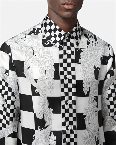 versace medusa shirt replica|versace contrasto silk shirt.